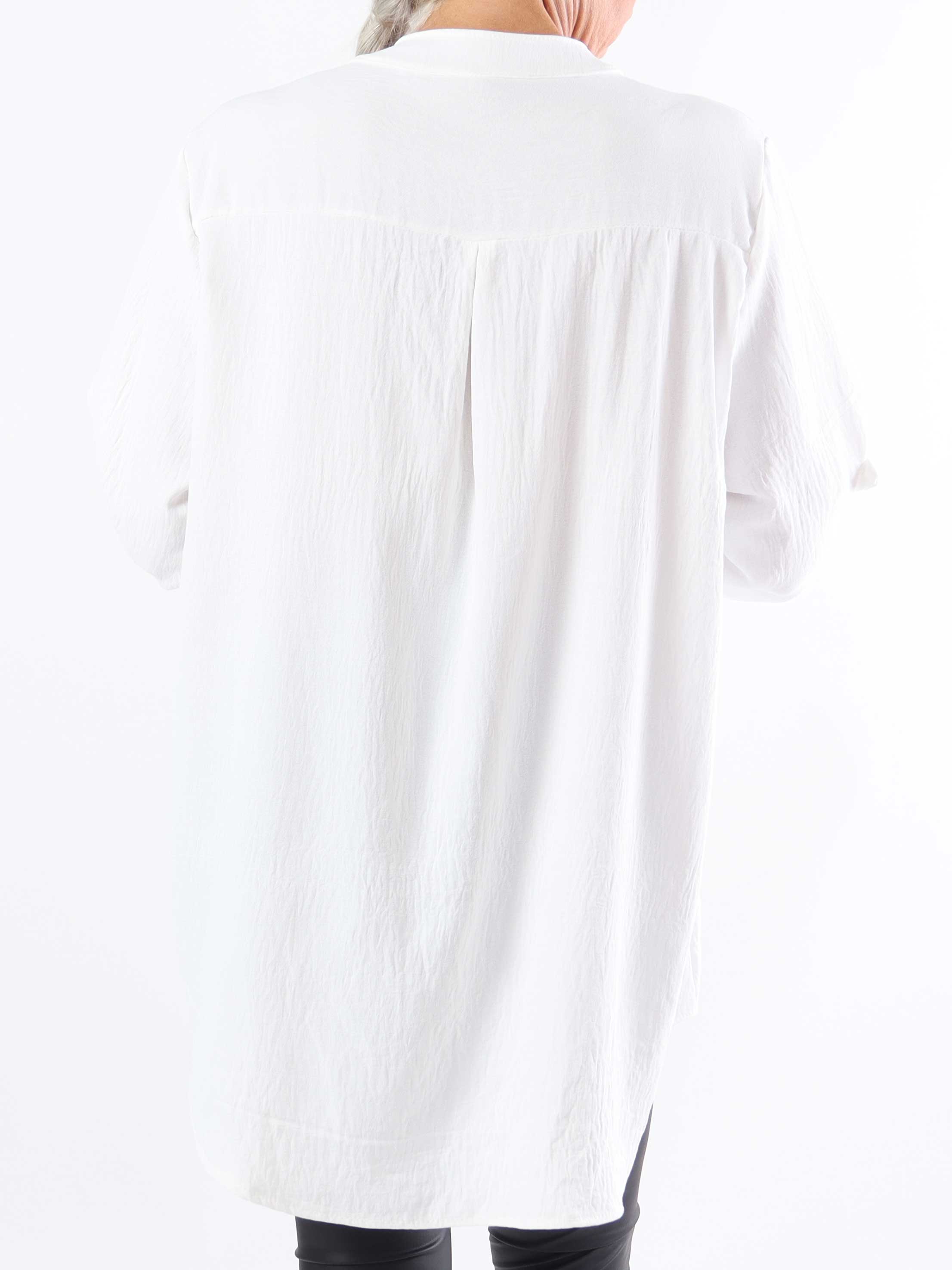 Vanesa Plain - Ensfarvet plus size tunika i viskose (bestseller)